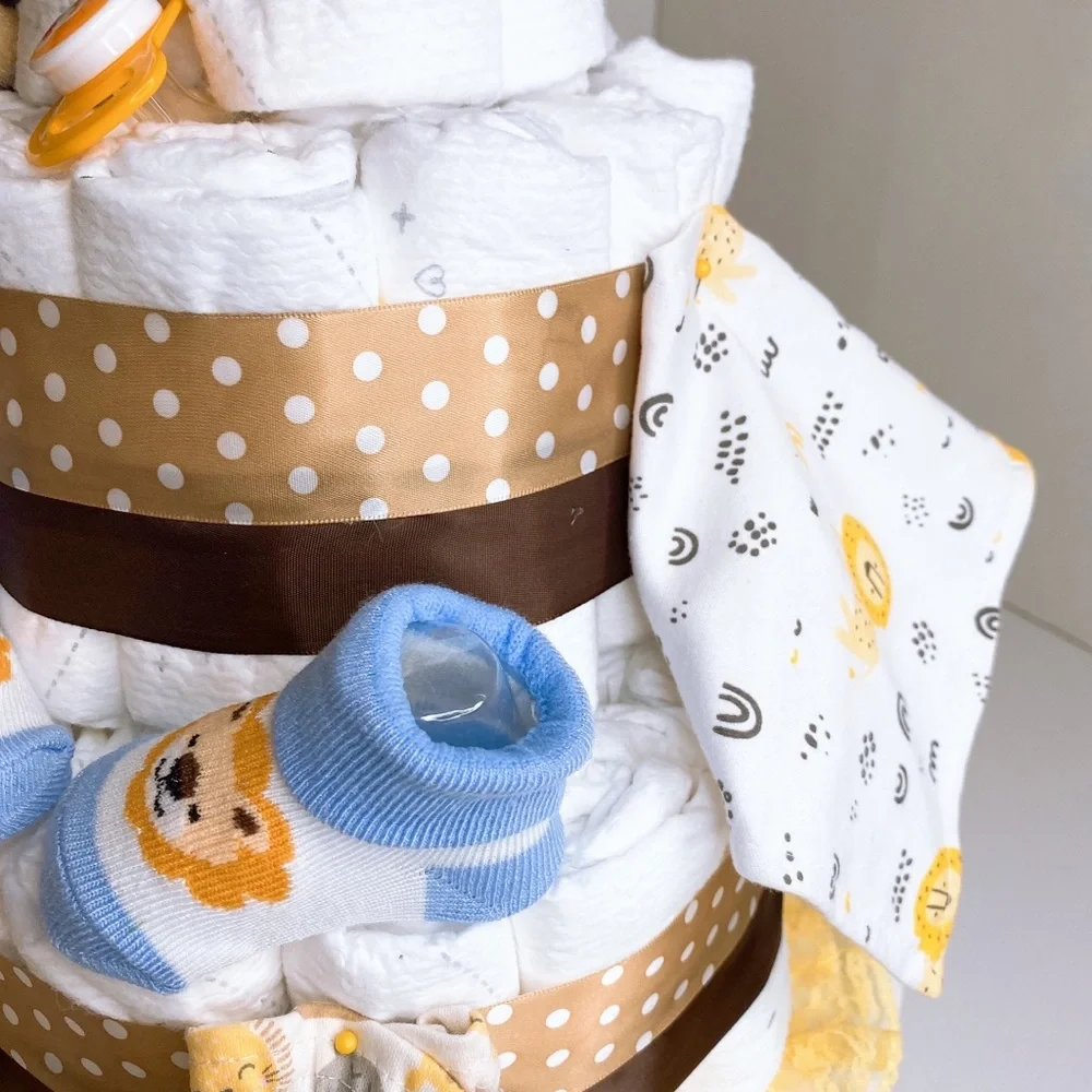 Tiger Diaper Cake